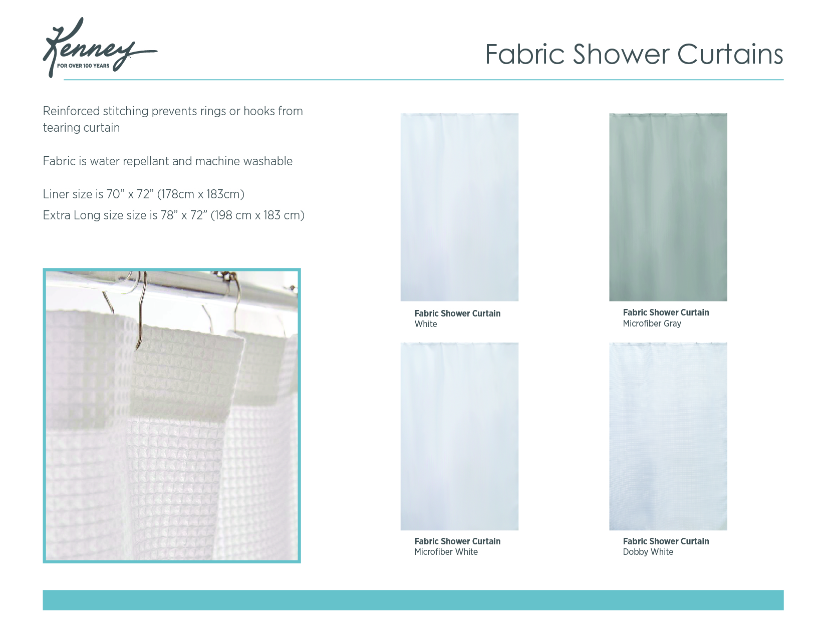 Fabric Shower Liners